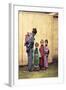 Woman with Children-Felice Beato-Framed Art Print