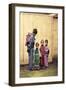 Woman with Children-Felice Beato-Framed Art Print