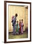 Woman with Children-Felice Beato-Framed Art Print