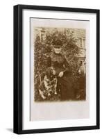 Woman with Cocker Spaniel-null-Framed Photographic Print