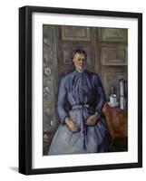 Woman with Coffee Pot (Femme a La Cafetiere), about 1890-95-Paul Cézanne-Framed Giclee Print