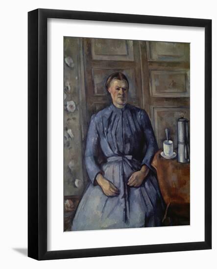 Woman with Coffee Pot (Femme a La Cafetiere), about 1890-95-Paul Cézanne-Framed Giclee Print