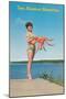 Woman with Crab, Alaskan Beauties-null-Mounted Art Print