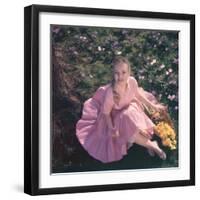 Woman with Daffodils-Charles Woof-Framed Photographic Print