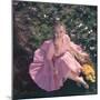 Woman with Daffodils-Charles Woof-Mounted Photographic Print