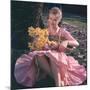 Woman with Daffodils-Charles Woof-Mounted Photographic Print