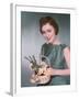 Woman with Daffodils-Charles Woof-Framed Photographic Print