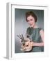 Woman with Daffodils-Charles Woof-Framed Photographic Print