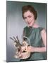 Woman with Daffodils-Charles Woof-Mounted Photographic Print