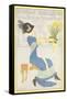 Woman with Daffodils-null-Framed Stretched Canvas