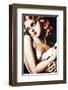 Woman with Dove-Tamara de Lempicka-Framed Premium Giclee Print