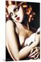 Woman with Dove-Tamara de Lempicka-Mounted Premium Giclee Print