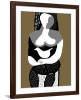 Woman with Dove-Diana Ong-Framed Giclee Print