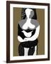 Woman with Dove-Diana Ong-Framed Giclee Print