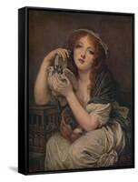 'Woman With Doves', 1799-1800, (c1915)-Jean-Baptiste Greuze-Framed Stretched Canvas