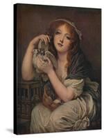 'Woman With Doves', 1799-1800, (c1915)-Jean-Baptiste Greuze-Stretched Canvas