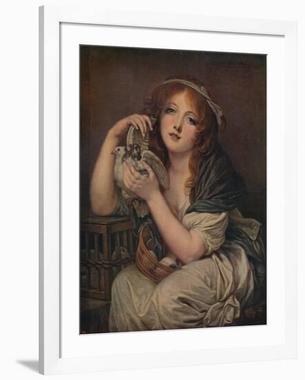 'Woman With Doves', 1799-1800, (c1915)-Jean-Baptiste Greuze-Framed Giclee Print