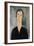 Woman with Earrings-Amedeo Modigliani-Framed Giclee Print