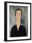 Woman with Earrings-Amedeo Modigliani-Framed Giclee Print