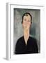 Woman with Earrings-Amedeo Modigliani-Framed Giclee Print