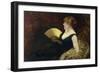 Woman with Fan-Giuseppe De Nittis-Framed Giclee Print