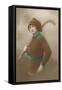 Woman with Field Hockey Stick-null-Framed Stretched Canvas