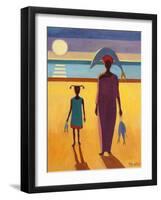 Woman with Fish-Tilly Willis-Framed Premium Giclee Print