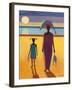 Woman with Fish-Tilly Willis-Framed Giclee Print