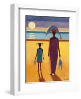 Woman with Fish-Tilly Willis-Framed Giclee Print