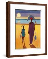Woman with Fish-Tilly Willis-Framed Giclee Print