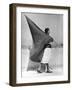 Woman with Flag, Mexico City, 1928-Tina Modotti-Framed Giclee Print