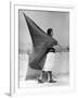 Woman with Flag, Mexico City, 1928-Tina Modotti-Framed Giclee Print