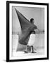 Woman with Flag, Mexico City, 1928-Tina Modotti-Framed Giclee Print