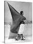 Woman with Flag, Mexico City, 1928-Tina Modotti-Stretched Canvas