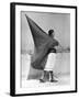 Woman with Flag, Mexico City, 1928-Tina Modotti-Framed Giclee Print