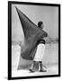 Woman with Flag, Mexico City, 1928-Tina Modotti-Framed Premium Giclee Print