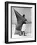 Woman with Flag, Mexico City, 1928-Tina Modotti-Framed Premium Giclee Print