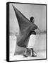 Woman with Flag, Mexico City, 1928-Tina Modotti-Framed Stretched Canvas