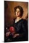 Woman with Flowers-Nicola Biondi-Mounted Giclee Print