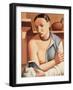 Woman with Folded Arms-Massimo Campigli-Framed Giclee Print