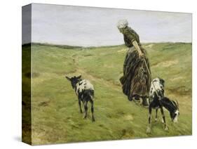 Woman with Goats on the Dunes, 1890-Max Liebermann-Stretched Canvas