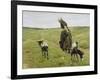 Woman with Goats on the Dunes, 1890-Max Liebermann-Framed Giclee Print