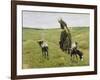 Woman with goats on the dunes. 1890-Max Liebermann-Framed Giclee Print