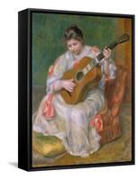 Woman with Guitar, 1897-Pierre-Auguste Renoir-Framed Stretched Canvas
