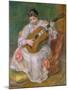 Woman with Guitar, 1897-Pierre-Auguste Renoir-Mounted Giclee Print