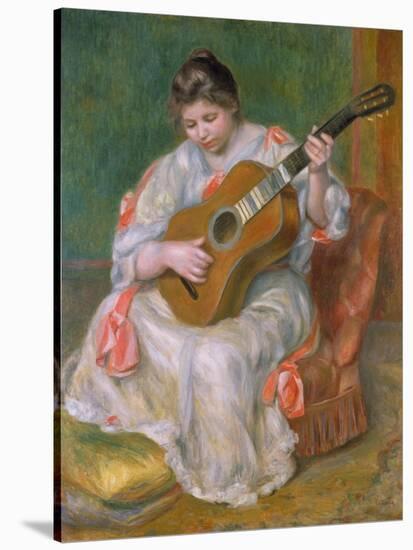 Woman with Guitar, 1897-Pierre-Auguste Renoir-Stretched Canvas