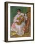 Woman with Guitar, 1897-Pierre-Auguste Renoir-Framed Giclee Print