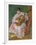 Woman with Guitar, 1897-Pierre-Auguste Renoir-Framed Giclee Print