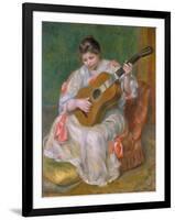 Woman with Guitar, 1897-Pierre-Auguste Renoir-Framed Giclee Print