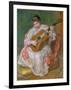 Woman with Guitar, 1897-Pierre-Auguste Renoir-Framed Giclee Print